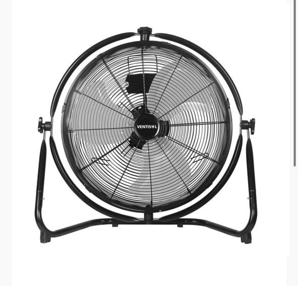 aires acondicionados y abanicos - Abanico de piso negro marca Ventisol 50.8 cm  0
