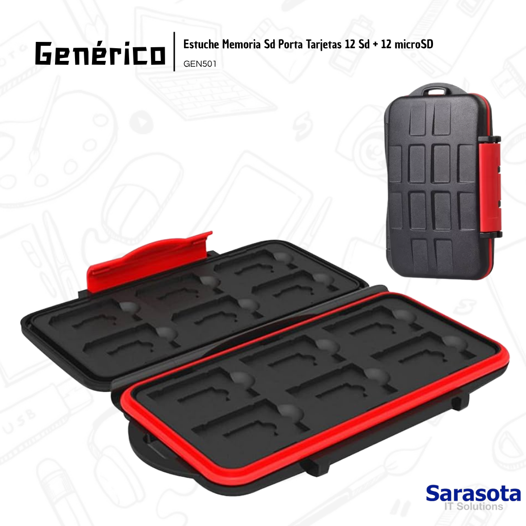 accesorios para electronica - Estuche Memoria Sd Porta Tarjetas 2