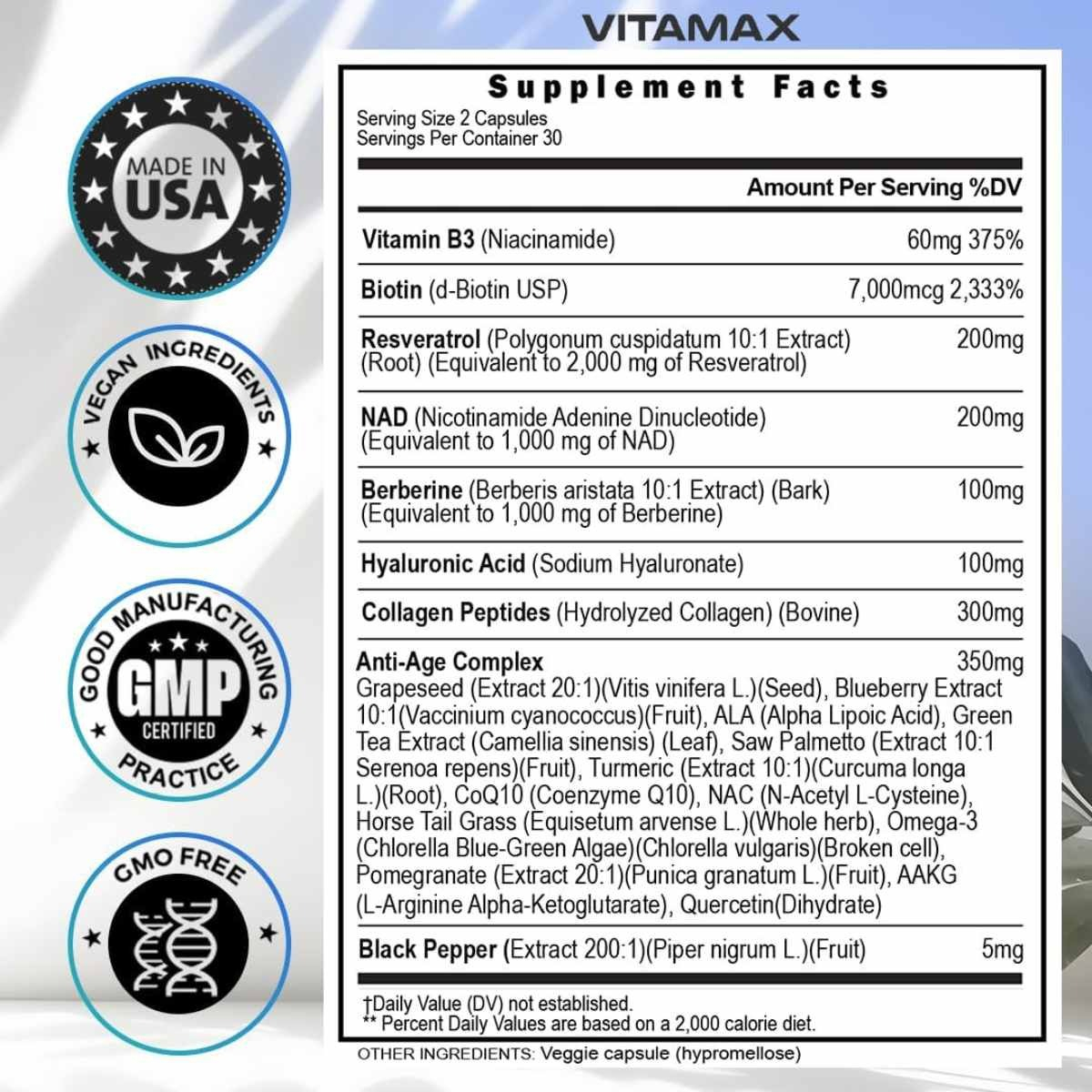 Salud y Equipamiento Médico - Resveratrol 20 En 1 60 Capsulas 1