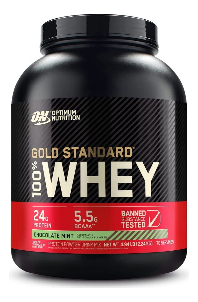Salud y Equipamiento Médico - Proteina Whey Menta 5 Lb Optimun 0