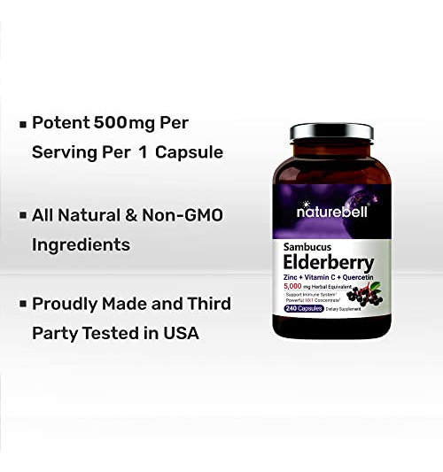 Salud y Equipamiento Médico - Sambucus Capsulas De Sauco, 5000 Mg Naturebell 3
