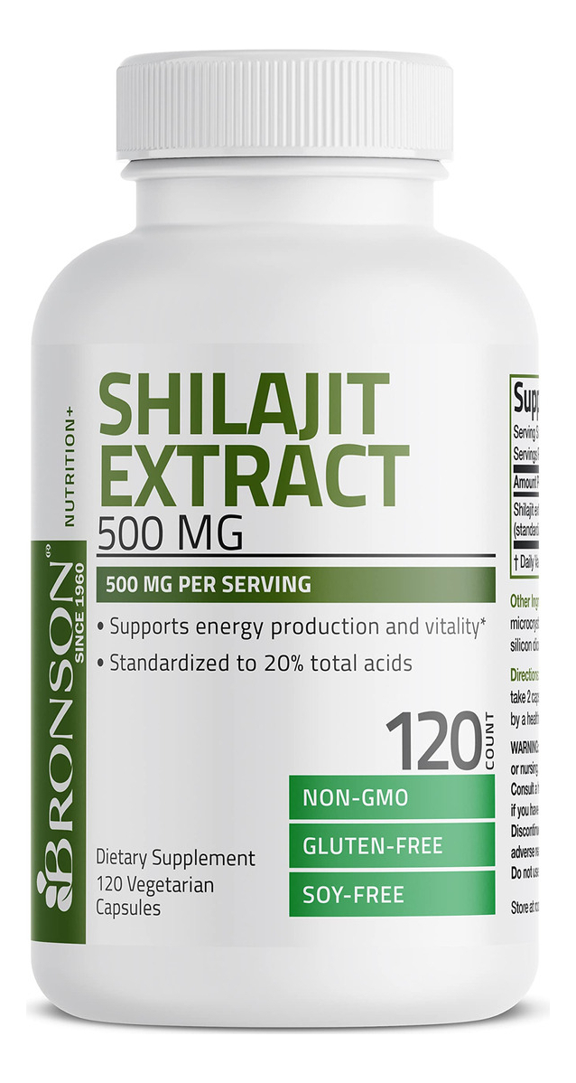 Salud y Equipamiento Médico - Extracto De Shilajit 500 Mg Energia Y Vitalidad 120 Capsulas 4