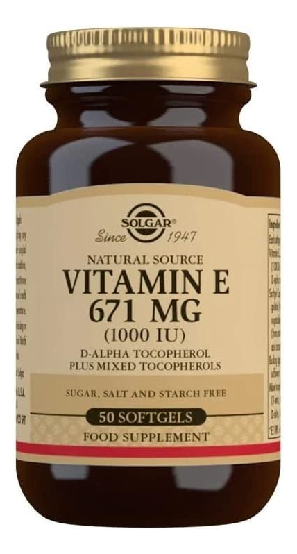 Salud y Equipamiento Médico - Vitamina E 1000 Iu Solgar - Unidad - Unidad A $2319