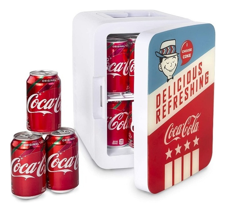 Salud y Equipamiento Médico - Mini Refrigerador Coca-cola Americana Retro 12 Latas Ac / Dc 6