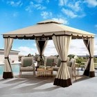 herramientas, jardines y exterior -  Outdoor Patio Double Fabric Roof Canopy Gazebo rd 36,500 8