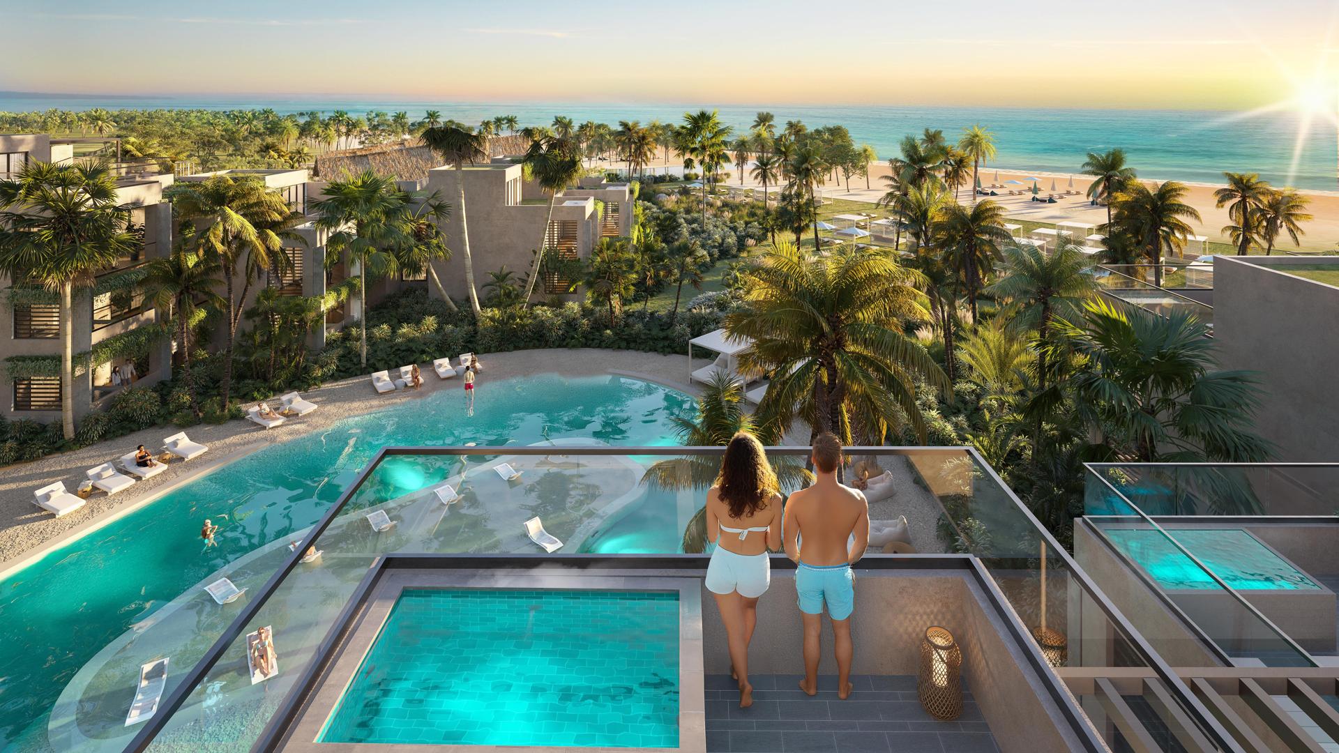 apartamentos - Invierte en el exclusivo complejo frente al mar con laguna en Las Terrenas 4