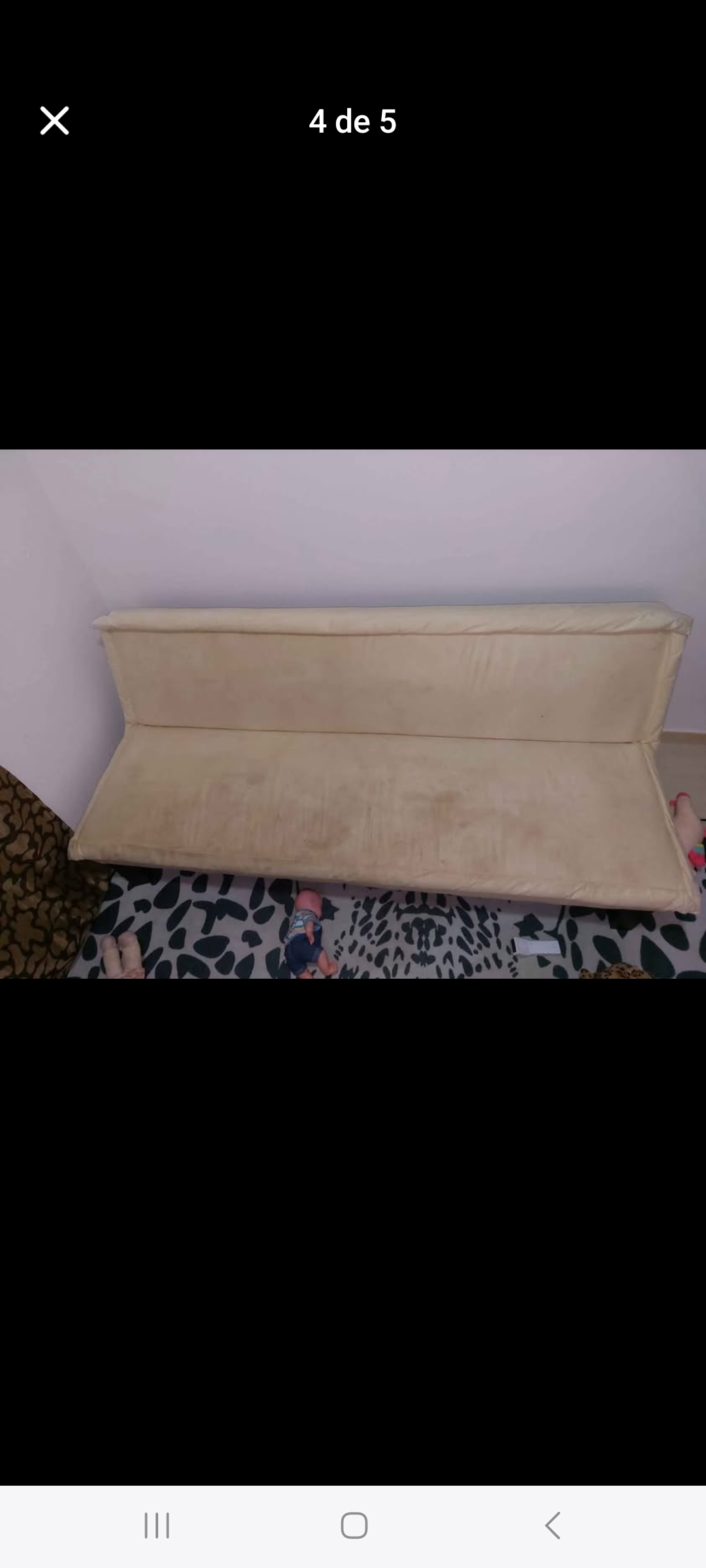 muebles y colchones - endo Sofa Cama, color Beige de 70 0