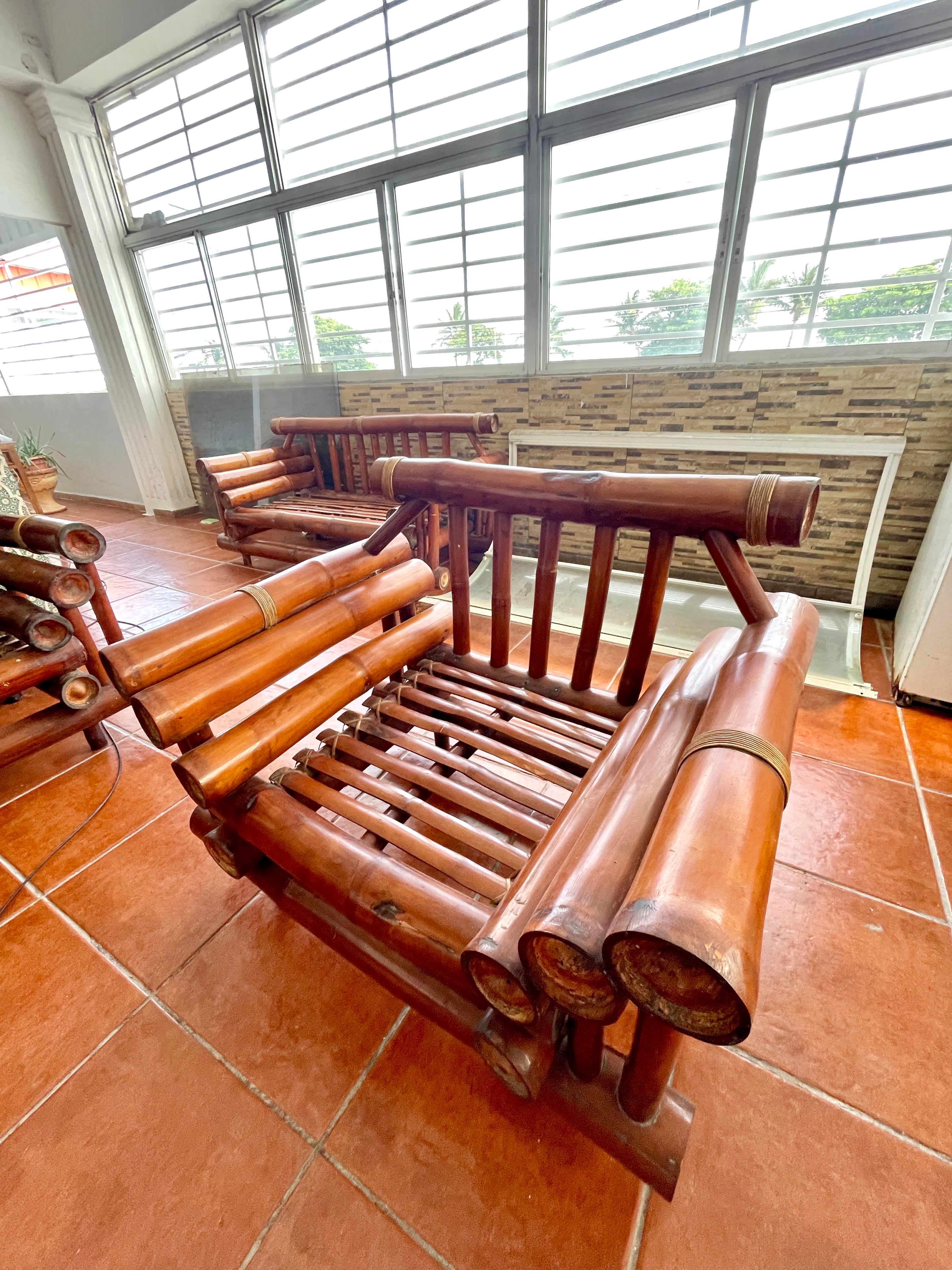 muebles y colchones - juegos de muebles de bambú precio especial 