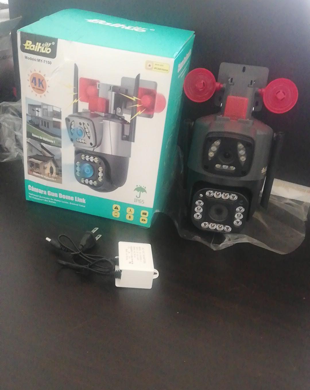 camaras y audio - CAMARA WIFI DE EXTERIOR TIPO DOMO 360° CON ALARMA  2