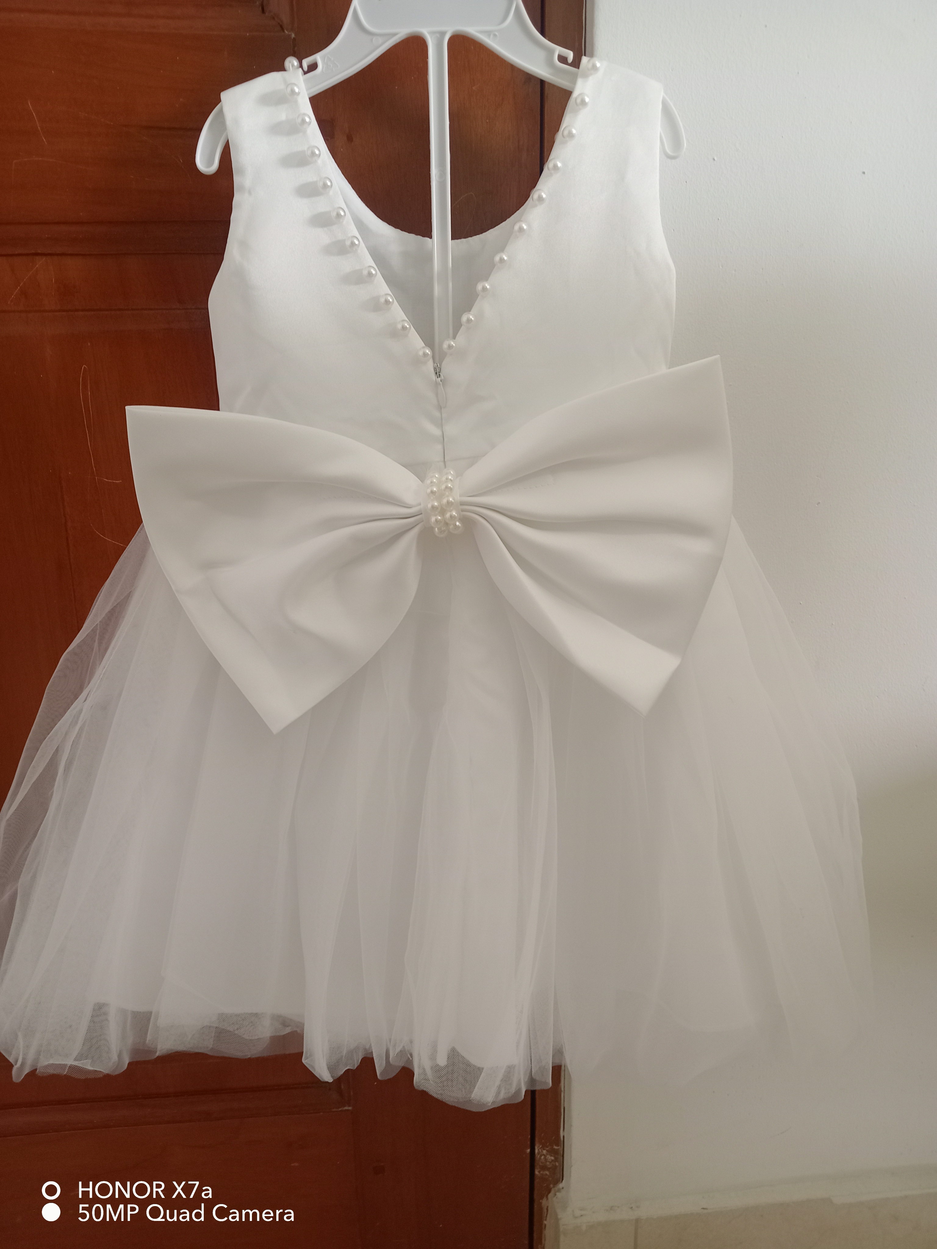 ropa y zapatos - Vestido elegante de perlas para niñas  2