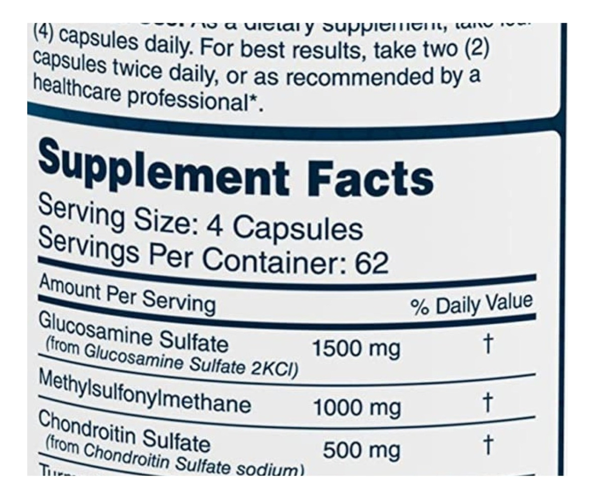 Salud y Equipamiento Médico - Glucosamina 1500 Mg Vitabreeze 1