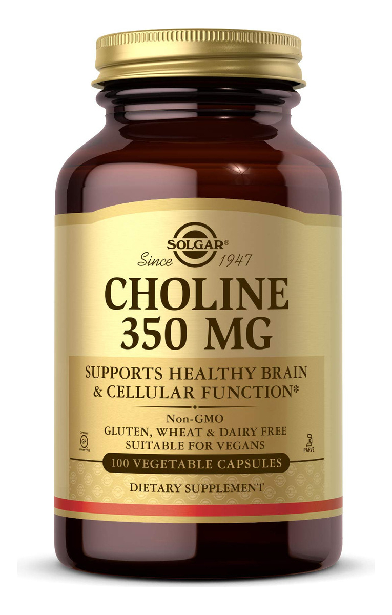 Salud y Equipamiento Médico - Solgar Colina 350 Mg 100 Capsulas Apoya La Funcion Cerebral