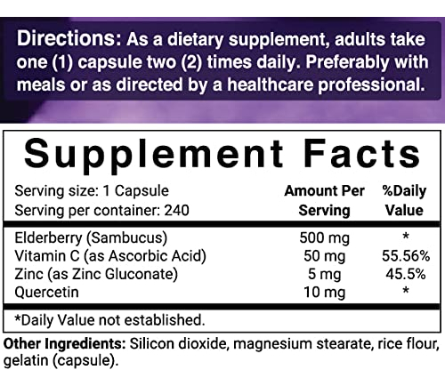 Salud y Equipamiento Médico - Sambucus Capsulas De Sauco, 5000 Mg Naturebell 4