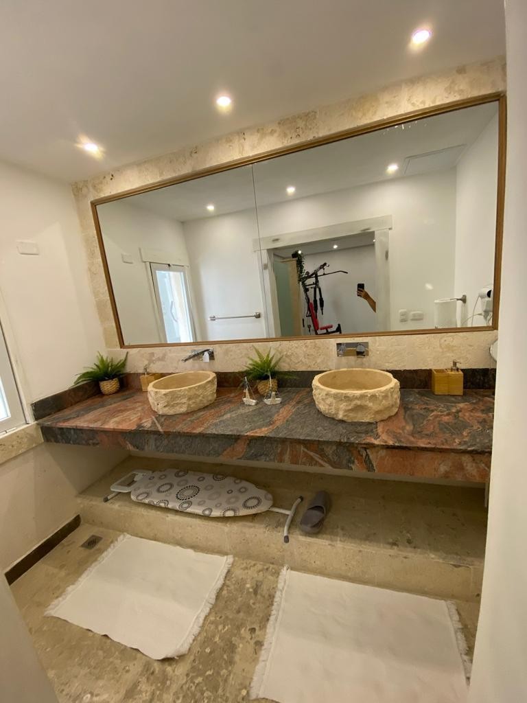 casas vacacionales y villas - villa super moderna en línea de playa en Juan Dolio de 450 mt2  2