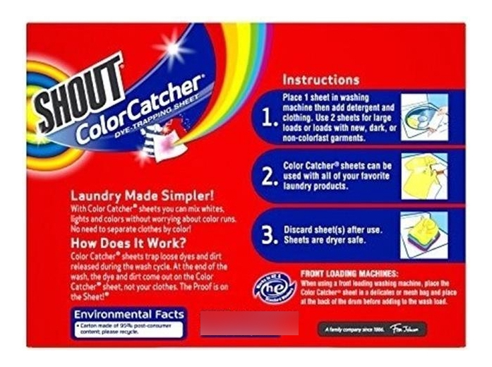 Salud y Equipamiento Médico - Shout Color Catcher Tinte Trapping Sheets, 72.0 Count 1