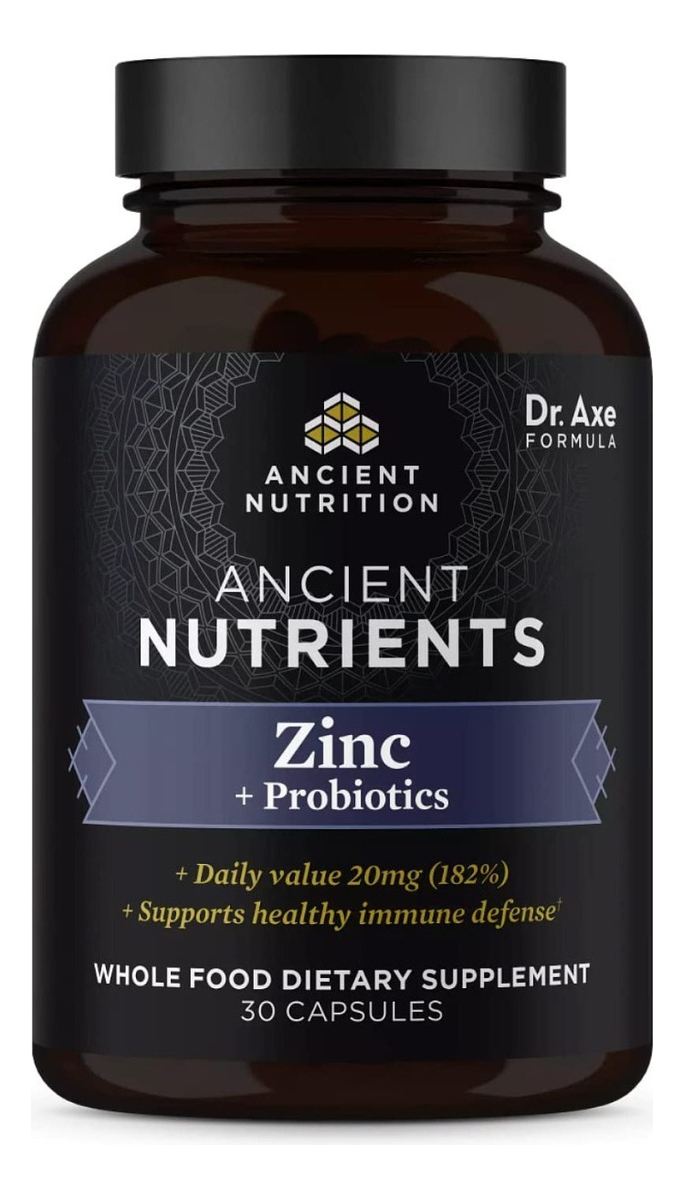 Salud y Equipamiento Médico - Zinc 30 Cap Ancient Nutrition - Unidad 0
