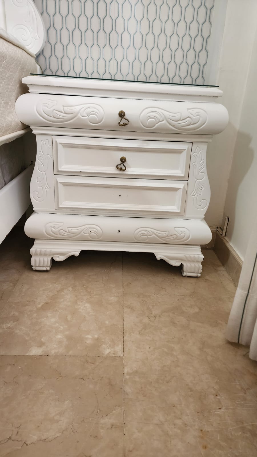 muebles y colchones - Juego habitación completo en caoba en blanco 6