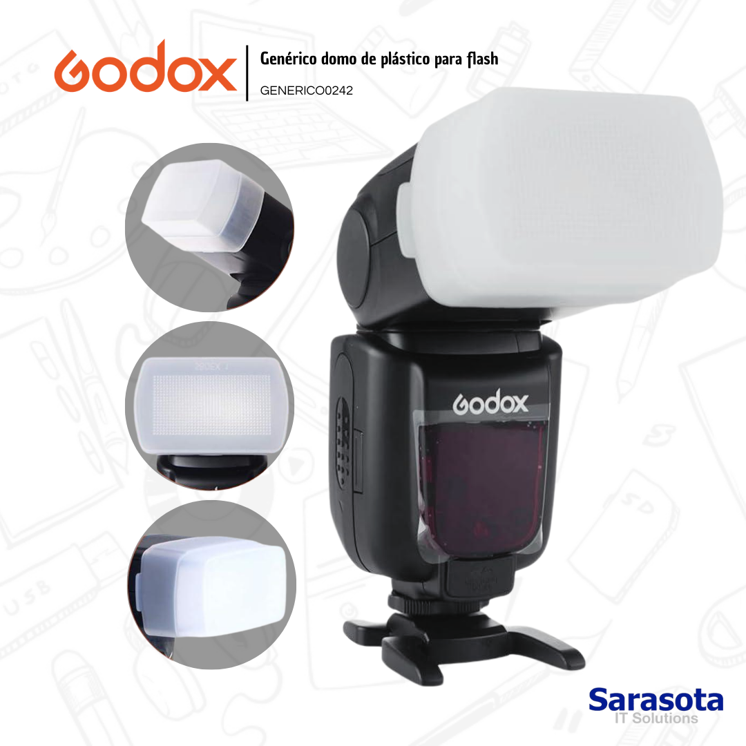 accesorios para electronica - Godox Modificador tipo domo de plástico 0