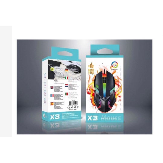 accesorios para electronica - Mouse Gaming USB X3 - Resistente, Preciso y con Es 2