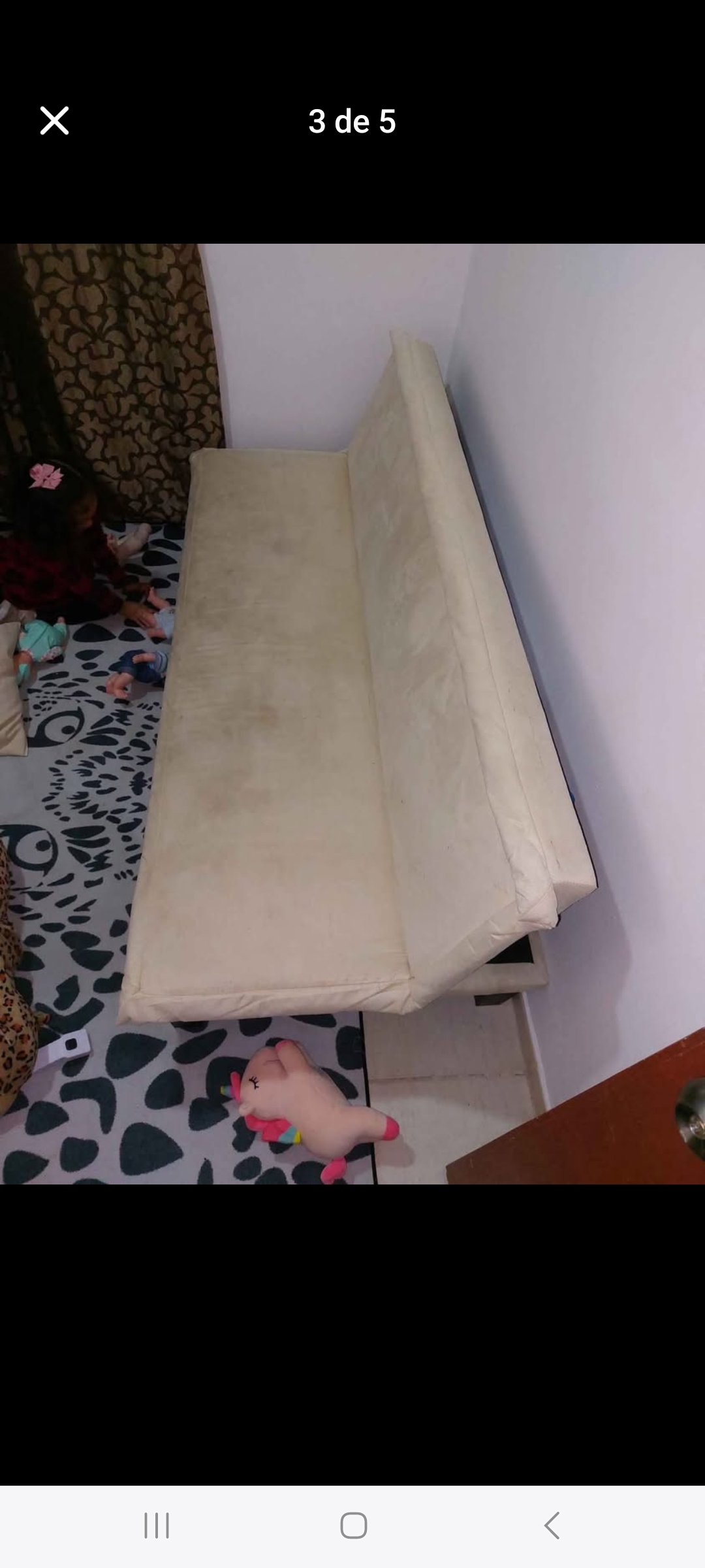 muebles y colchones - endo Sofa Cama, color Beige de 70 2