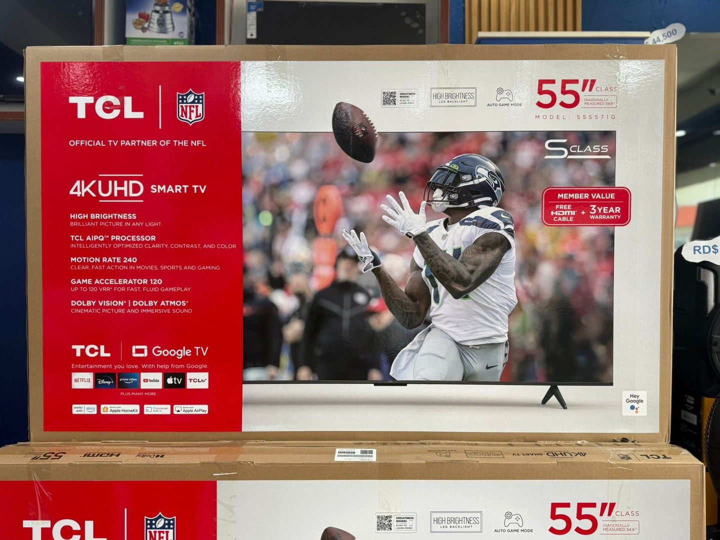 tv - TELEVISORES TCL DE 55 PULGADAS GOOGLE TV 4K ULTRA HD 2024  0