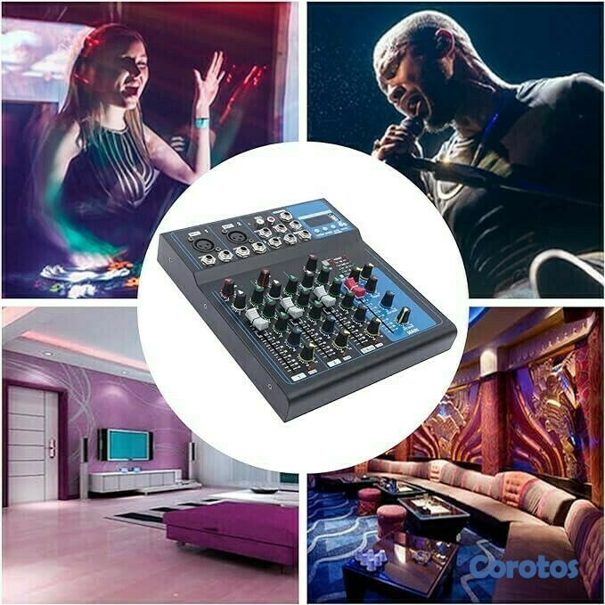 camaras y audio - MEZCLADOR DE SONIDO MIXER 4 CANALES SQ-04 4