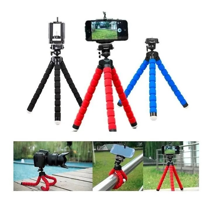 accesorios para electronica - TRÍPODE MINI FLEXIBLE UNIVERSAL PARA CELULARES, AJUSTABLE, ROTACIÓN 360 GRADO 4