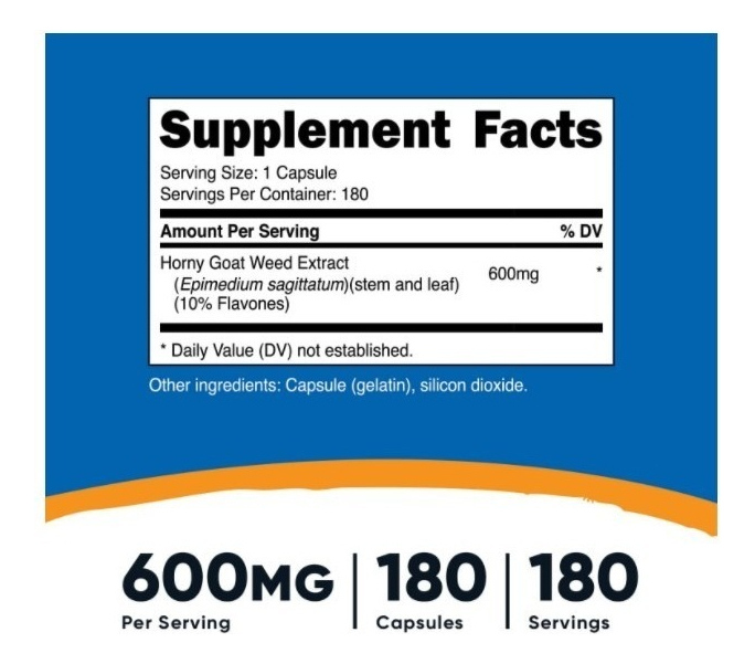 Salud y Equipamiento Médico - Hierba De Cabra En Celo 600 Mg 1