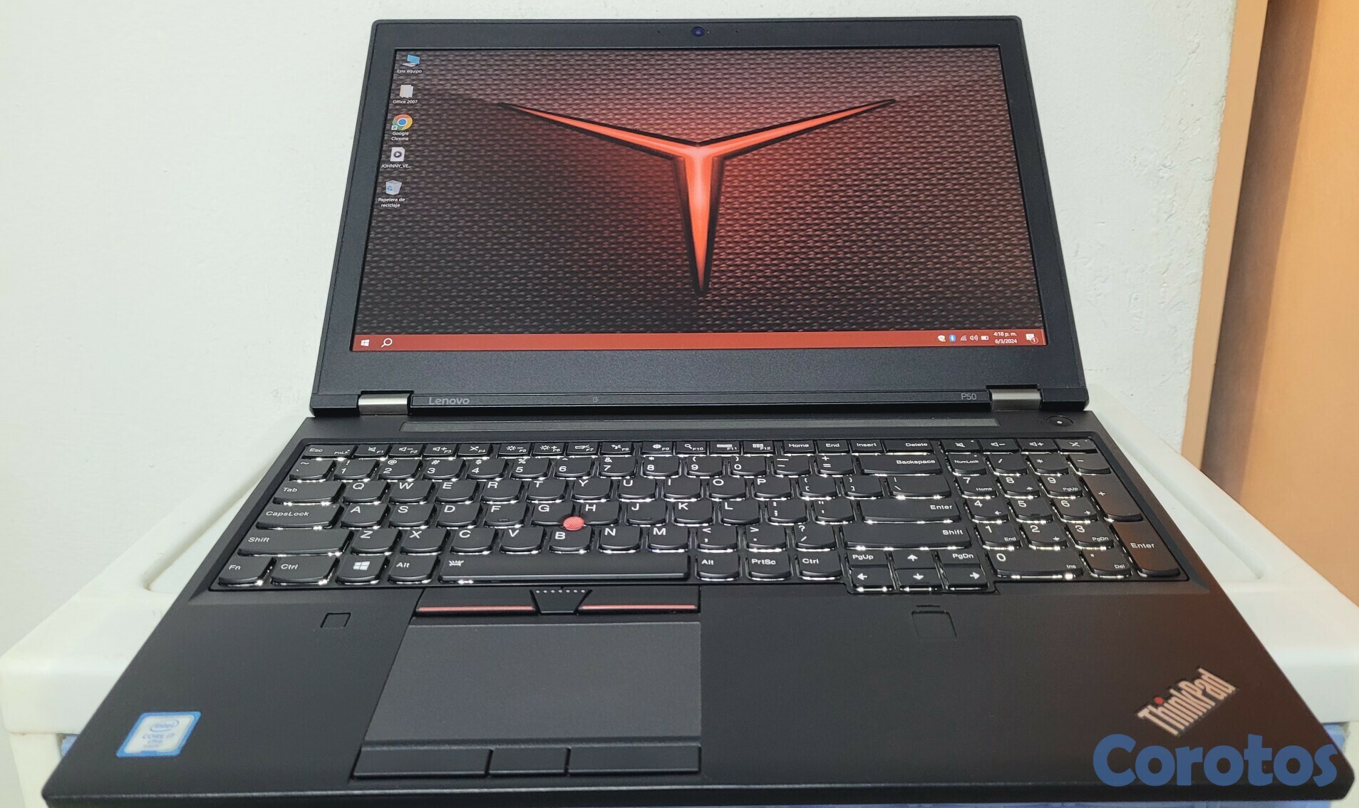 computadoras y laptops - Lenovo P50 17 Pulg Core i7 2.71ghz Ram 16gb ddr4 Disco 256gb Nvidea Quadro 4GB 1