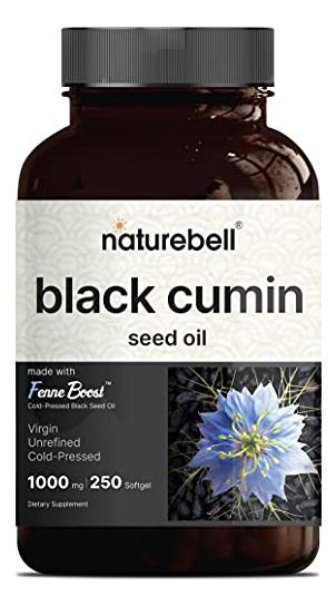 Salud y Equipamiento Médico - Aceite De Semilla Negra Prensado En Frio 3,000 Mg 1