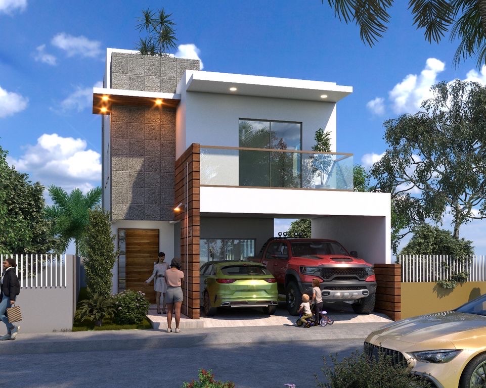 casas - venta de casa con piscina en la avenida ecológica Santo Domingo este 