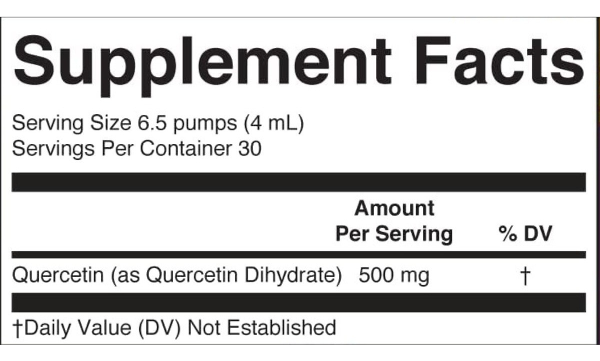 Salud y Equipamiento Médico - Quercetina Gotas Liquidas 120 ml 1