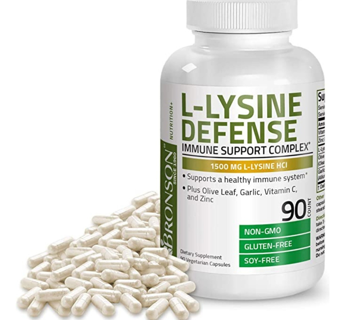 Salud y Equipamiento Médico - L-lisina 250 Capsulas - Bronson