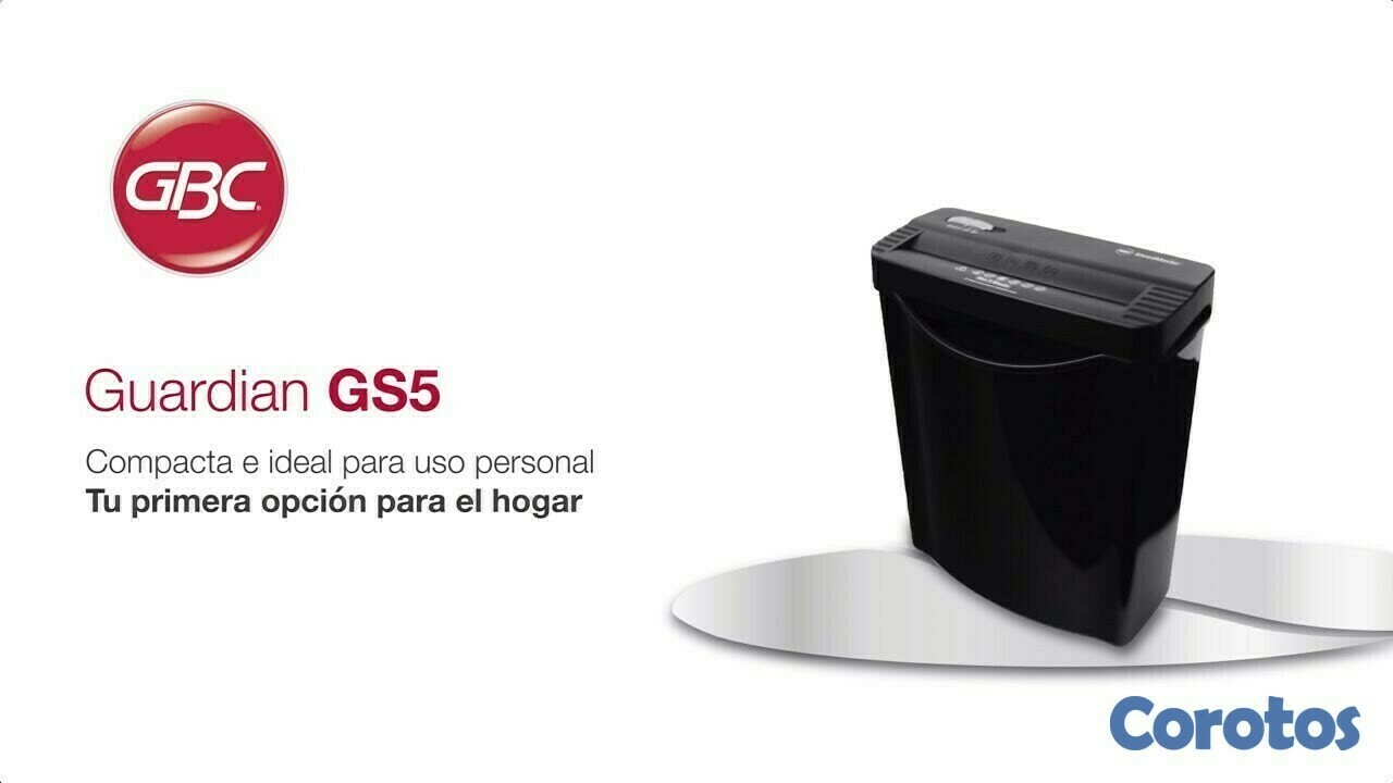 computadoras y laptops - TRICTURADORA GBC GS5, TRITURA 5 HOJAS A LA VEZ	 3