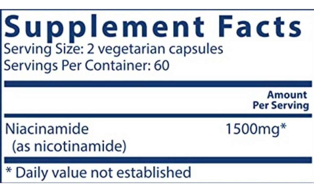 Salud y Equipamiento Médico - Niacinamida 120 capsulas Vital Nutrient 1