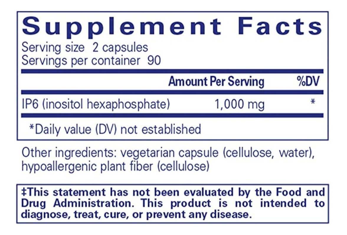 Salud y Equipamiento Médico - Inositol Hexaphosphate 180 capsulas 1