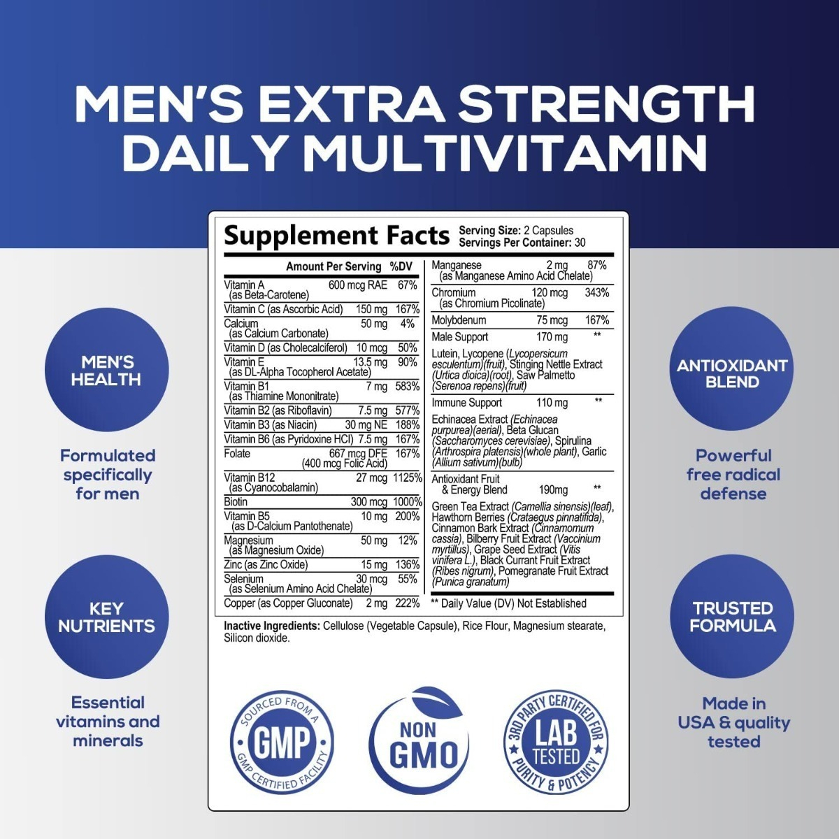 Salud y Equipamiento Médico - Multivitaminico 60 capsulas Nature S 1