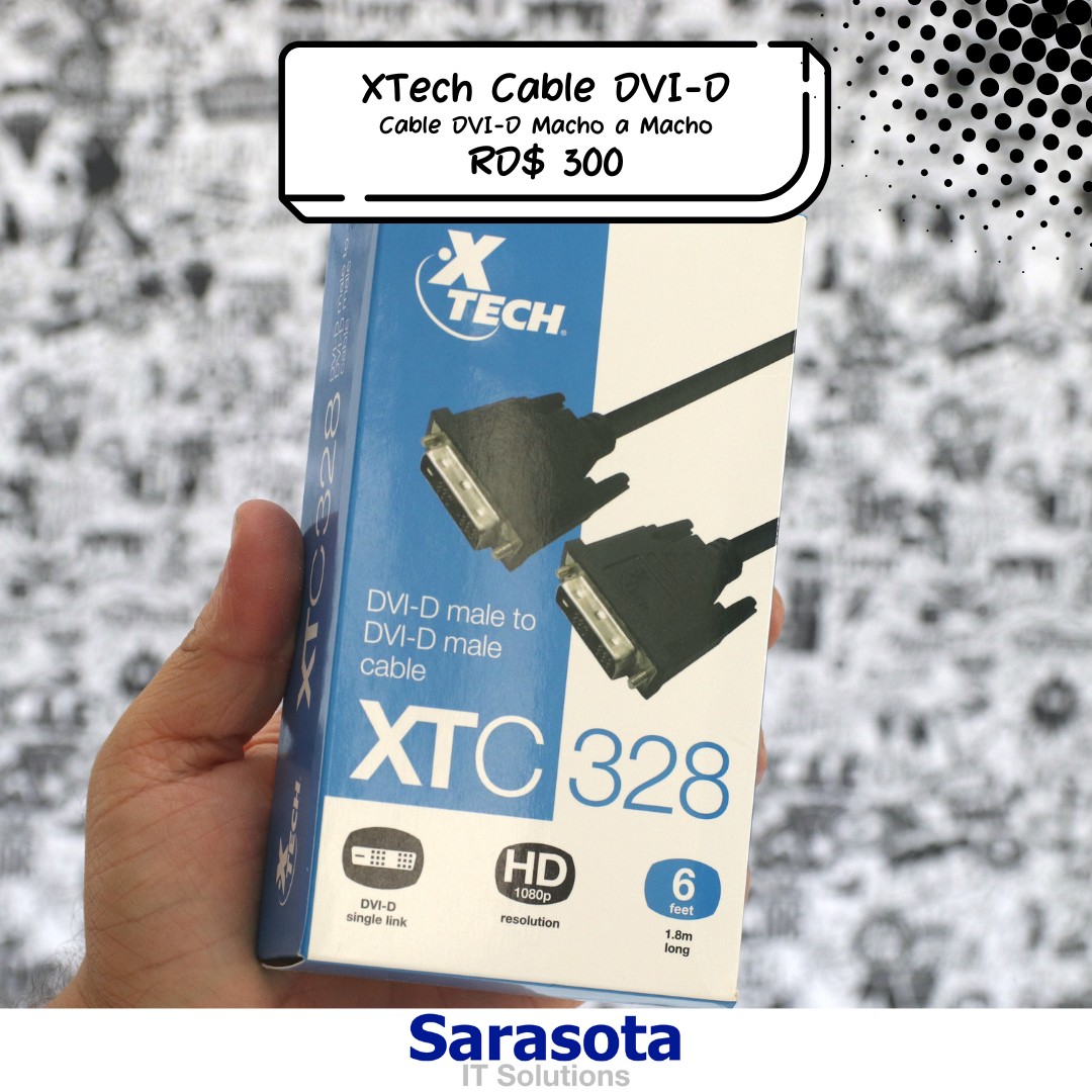 accesorios para electronica - Cable DVI-D macho a macho Xtech 1
