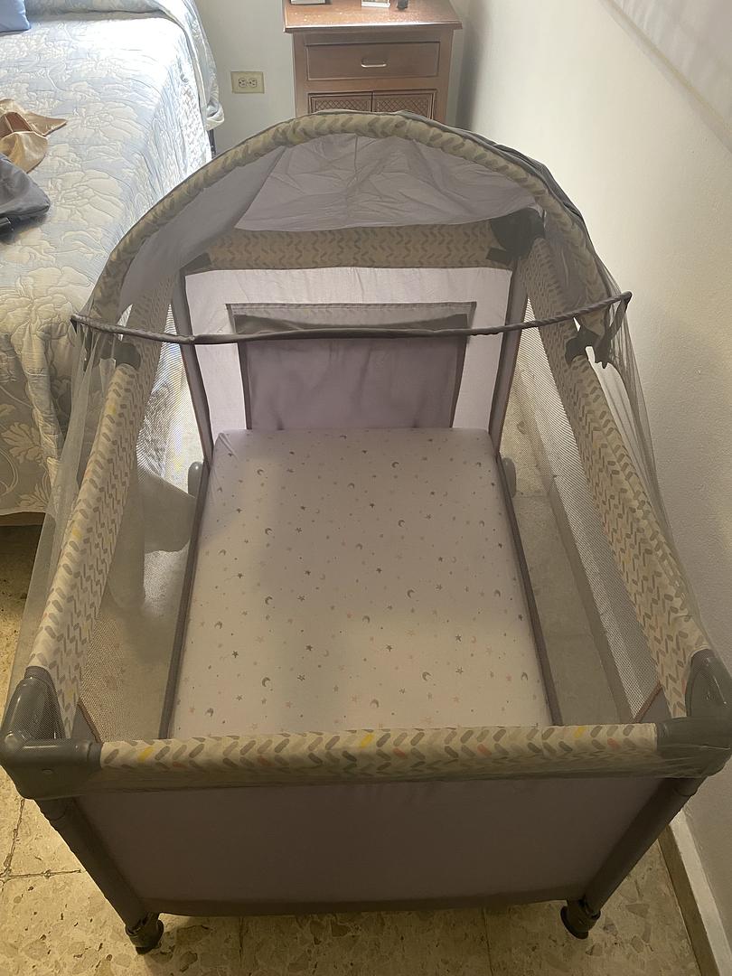 accesorios - vendo corral marca Prinsel con su mosquitero, colchón y cambiador. 1