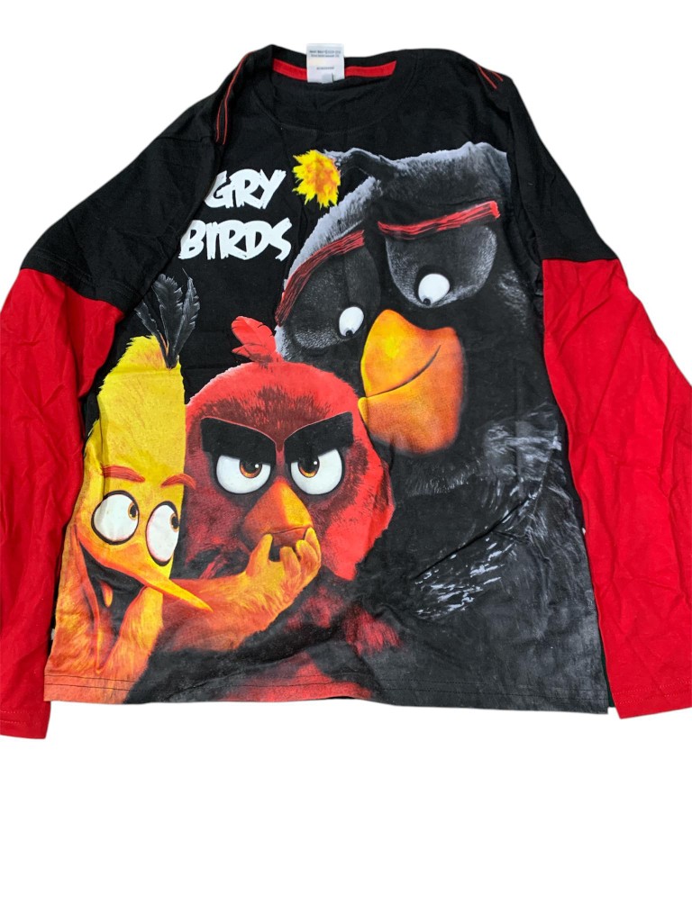 ropa para hombre - Poloche manga larga de angry birds 