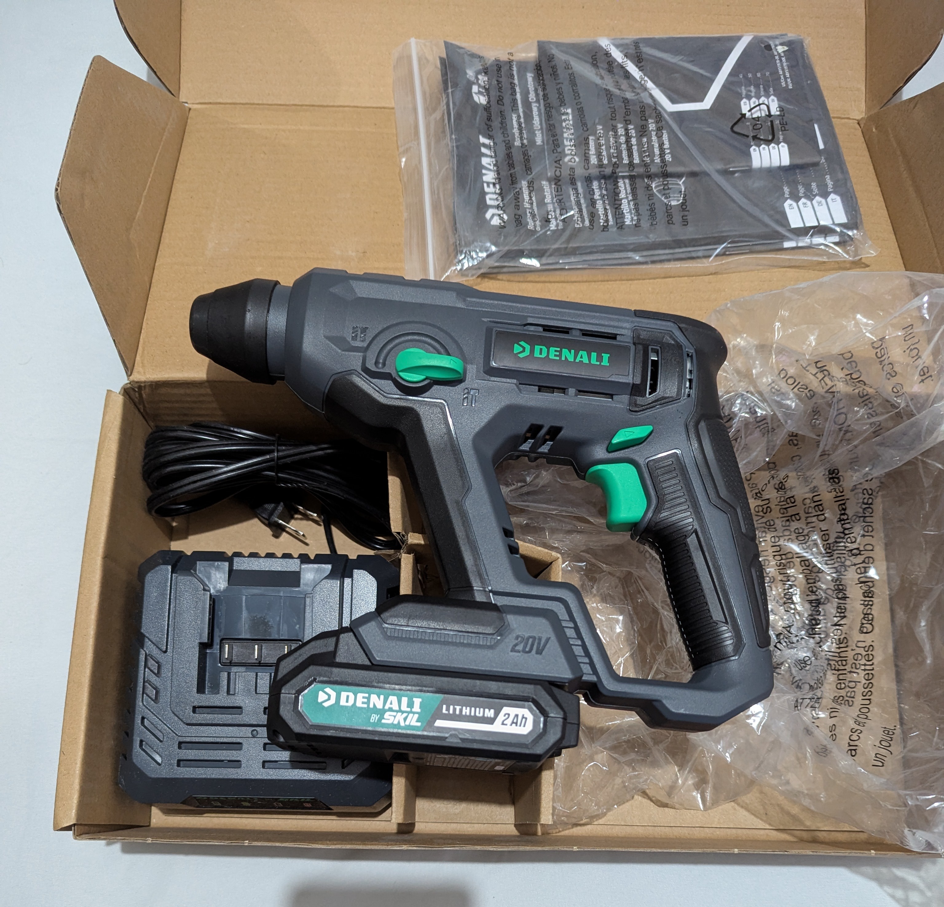 herramientas, jardines y exterior - Taladro inalambrico SDS PLUS con martillo 1
