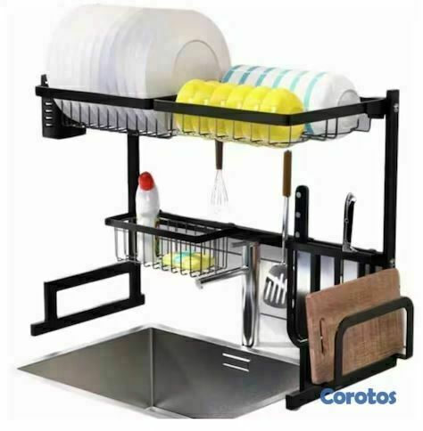cocina - Escurridor de platos de 1 niveles pequeño 2
