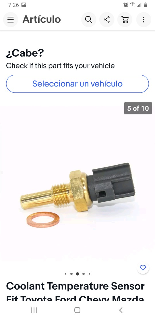 accesorios para vehiculos - Sensor de temperatura Toyota Camry 2002 - 2006 3