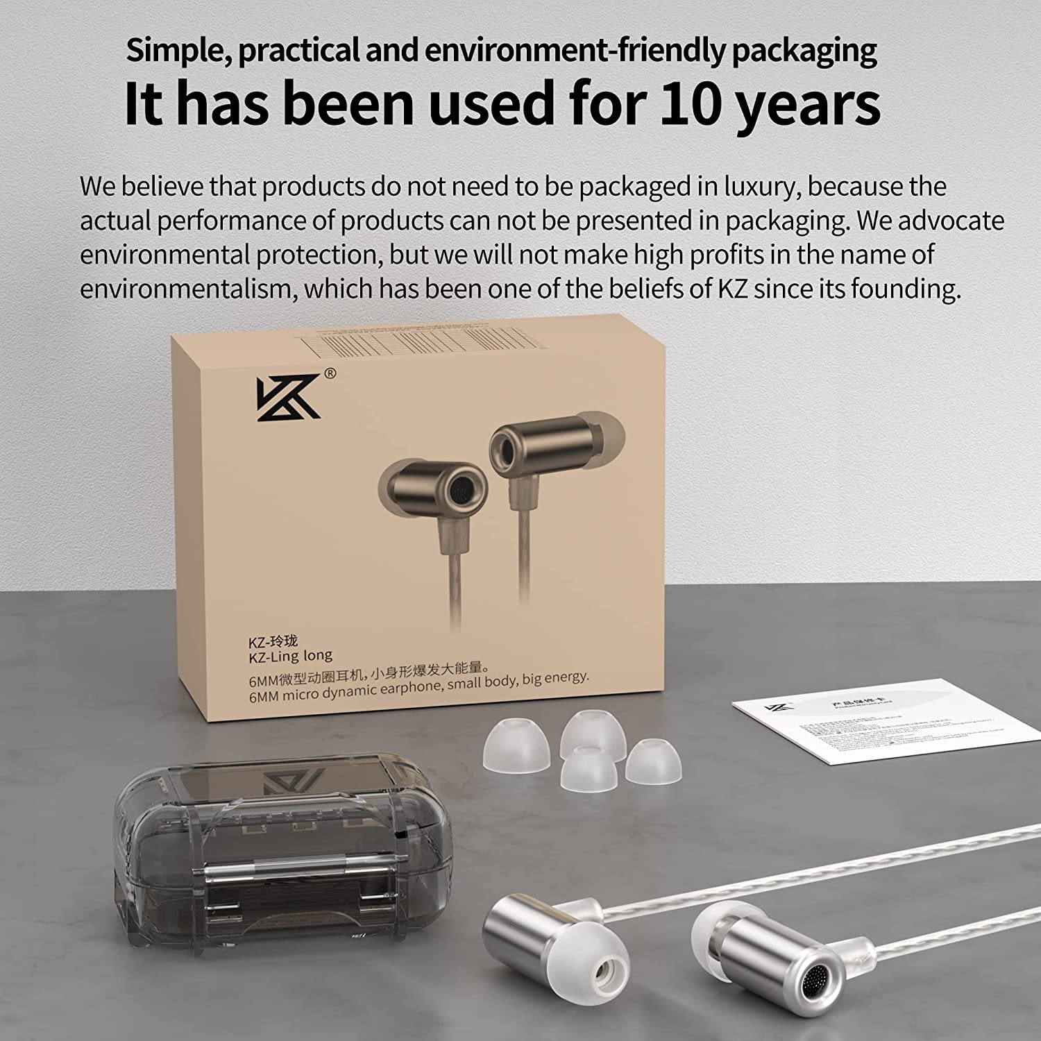 camaras y audio - KZ Ling Long Auriculares cableados In Ear Jack 3.5 7