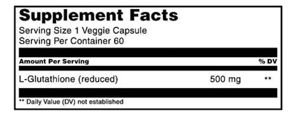Salud y Equipamiento Médico - Glutation 60 Capsulas 500 Mg 1