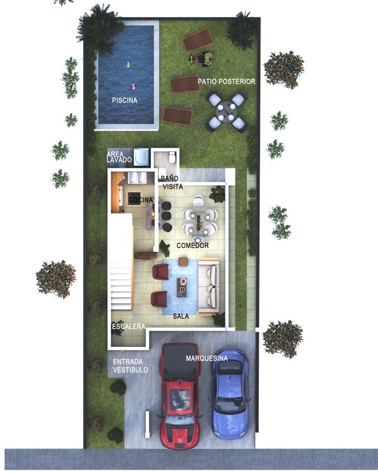 casas - venta de casa con piscina en la avenida ecológica Santo Domingo este  1