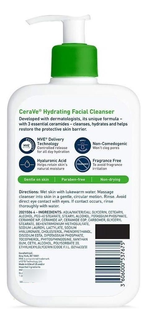 Salud y Equipamiento Médico - Limpiador Facial Hidratante Cerave Cleancer  16 Oz 1