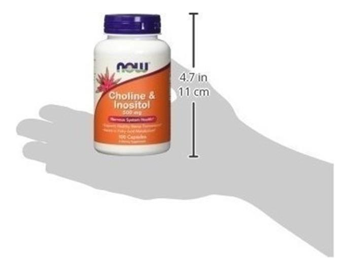 Salud y Equipamiento Médico - Choline Colina & Inositol 100 Capsulas 500mg Sistem Nervioso 2