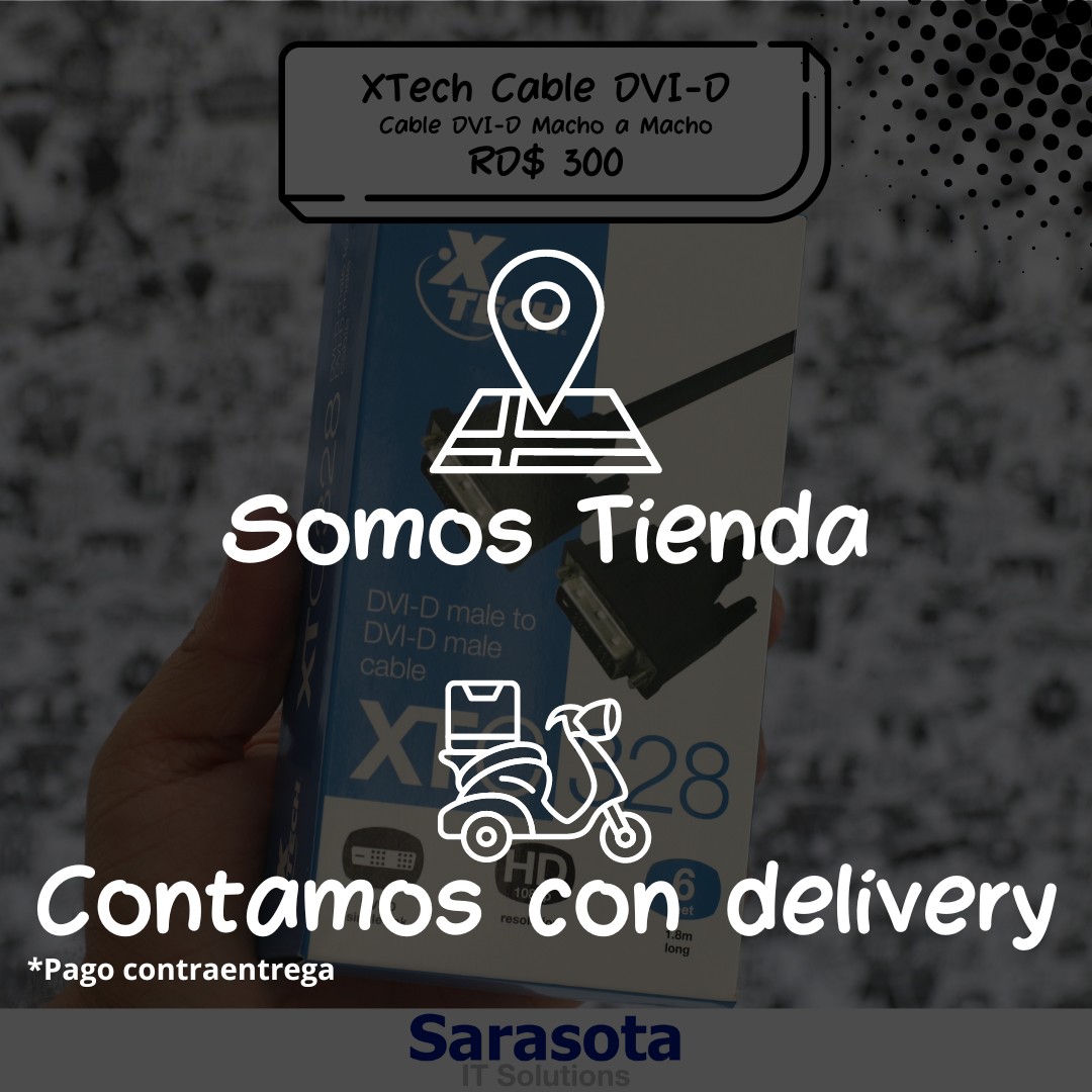 accesorios para electronica - Cable DVI-D macho a macho Xtech 2