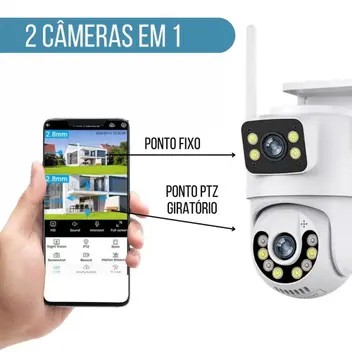 camaras y audio - Cámara de Seguridad Doble Lente Wifi Full HD 2MP 1